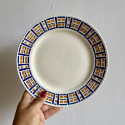 Lot de 8 assiettes plates anciennes - Robinson de Badonvillier
