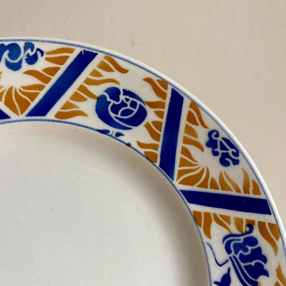Lot de 8 assiettes plates anciennes - Canada de Moulin des Loups