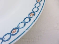 Lot de 3 assiettes plates de Longwy modèle Florea 210640