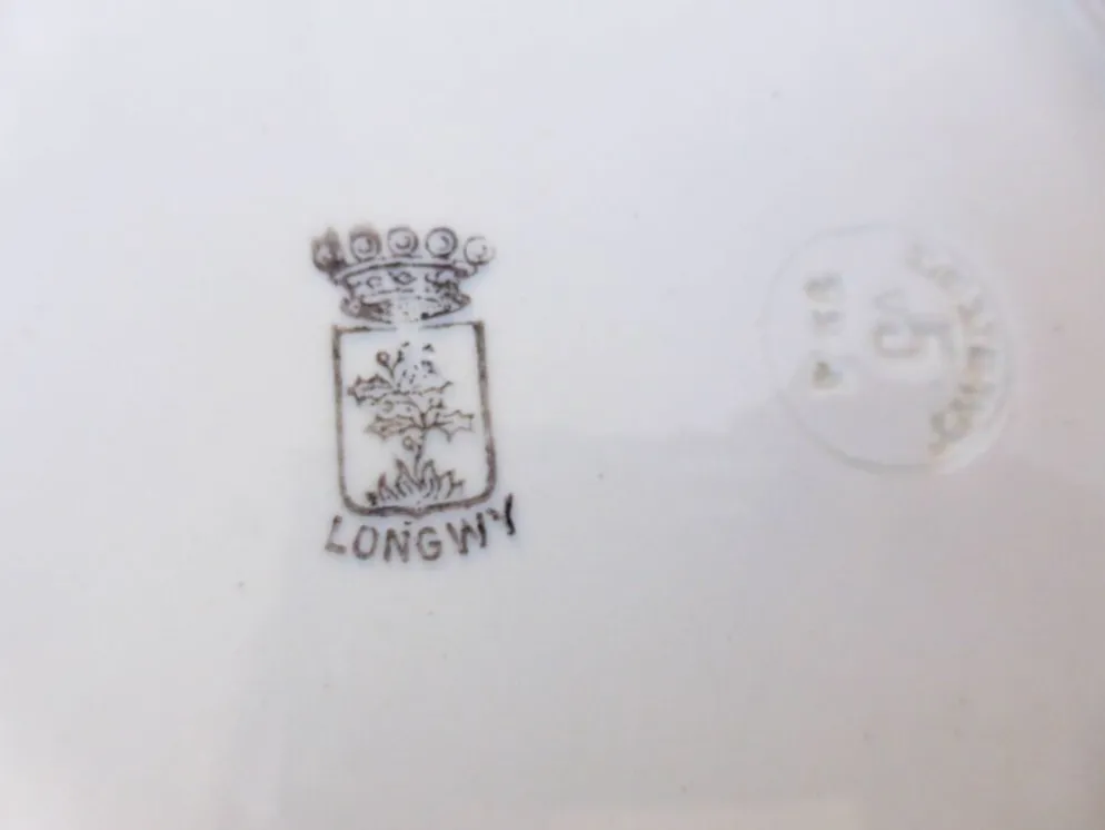 Lot de 3 assiettes plates de Longwy modèle Florea 210640