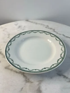 Lot de 6 assiettes plates en faïence Saint Amand 22,5cm