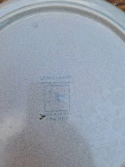 Lot De 10 Assiettes Plates En Grès De La Manufacture Longchamp