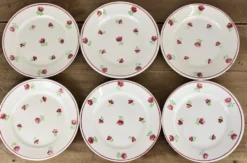 Lot de 12 assiettes, 6 plates et 6 creuses n1