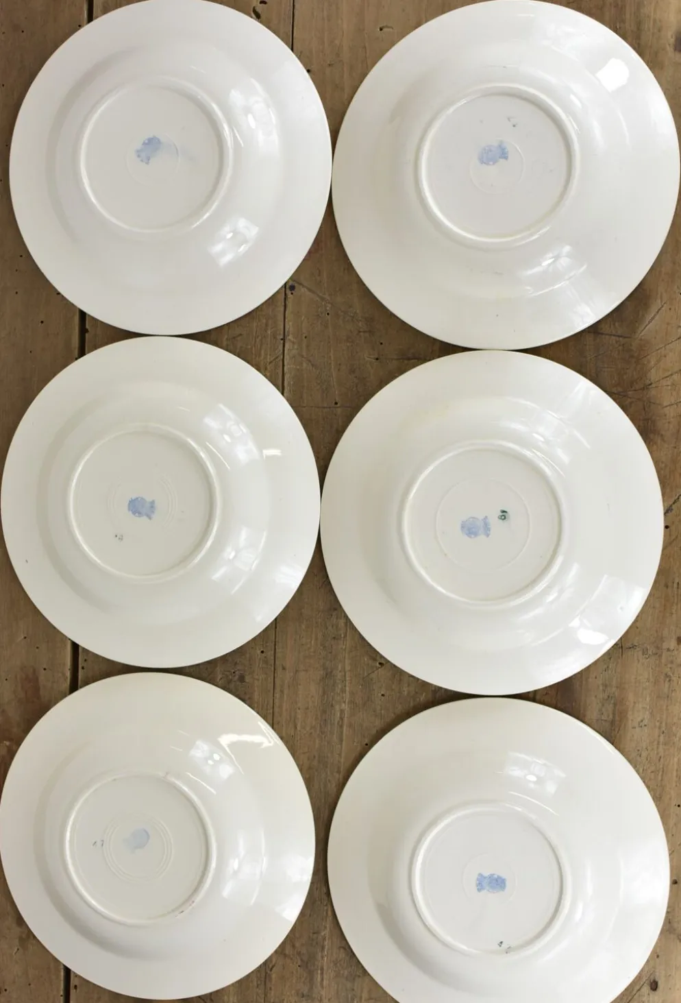 Lot de 12 assiettes, 6 plates et 6 creuses n1