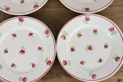 Lot de 12 assiettes, 6 plates et 6 creuses n1