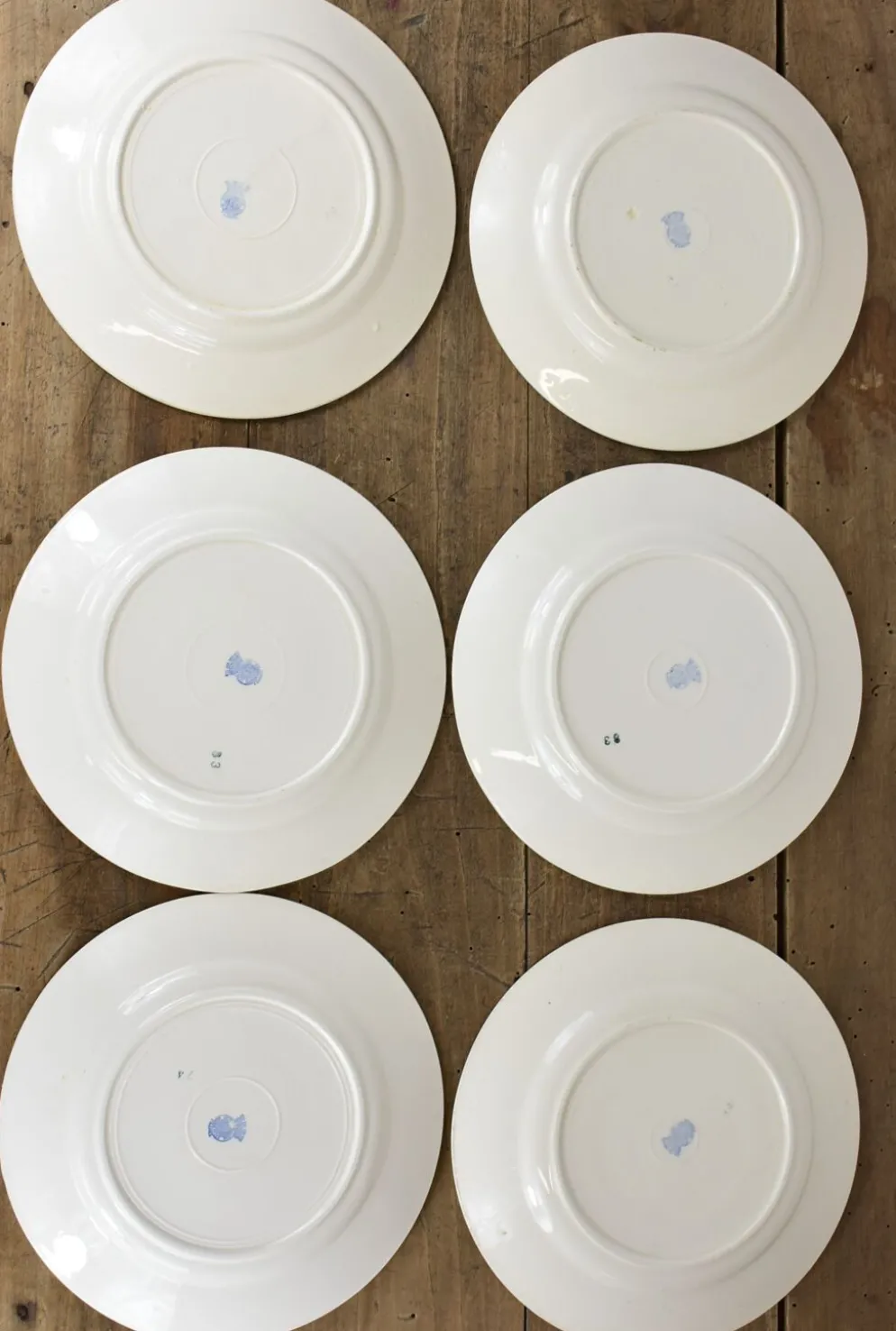 Lot de 12 assiettes, 6 plates et 6 creuses n1