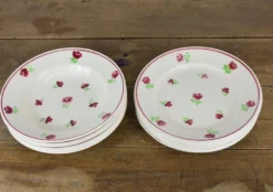 Lot de 12 assiettes, 6 plates et 6 creuses n1
