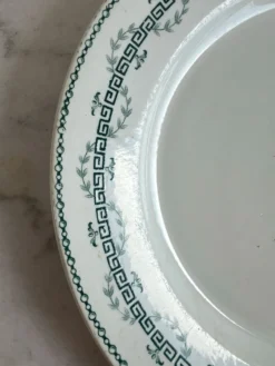 Lot de 2 assiettes plates GIEN, Collection Austerlitz