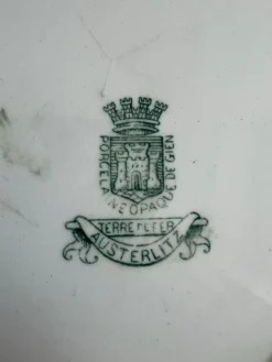 Lot de 2 assiettes plates GIEN, Collection Austerlitz