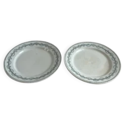 Lot de 2 assiettes plates GIEN, Collection Austerlitz