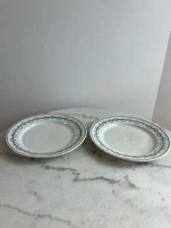 Lot de 2 assiettes plates GIEN, Collection Austerlitz