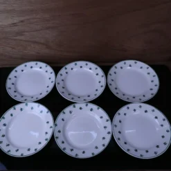 Lot de 6 assiettes plates 5200 Sarreguemines et Digoin Vintage
