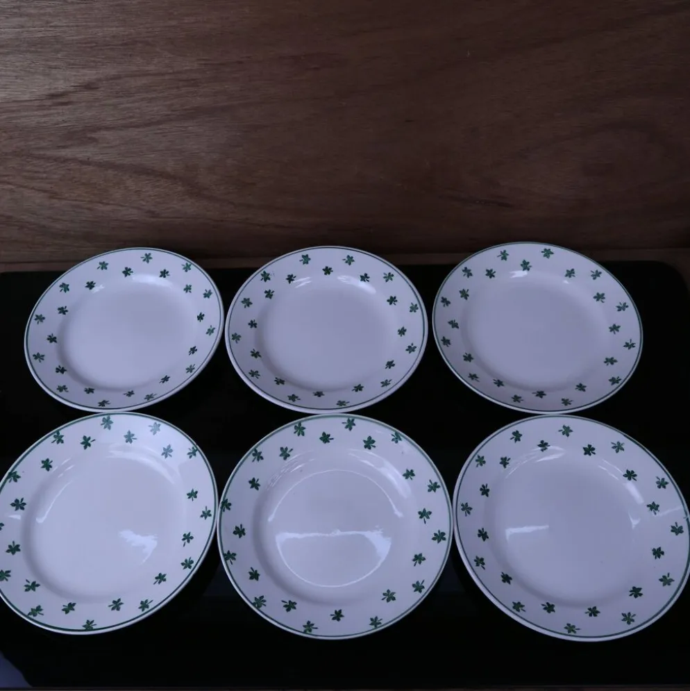 Lot de 6 assiettes plates 5200 Sarreguemines et Digoin Vintage