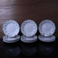 Lot de 6 assiettes plates 5200 Sarreguemines et Digoin Vintage