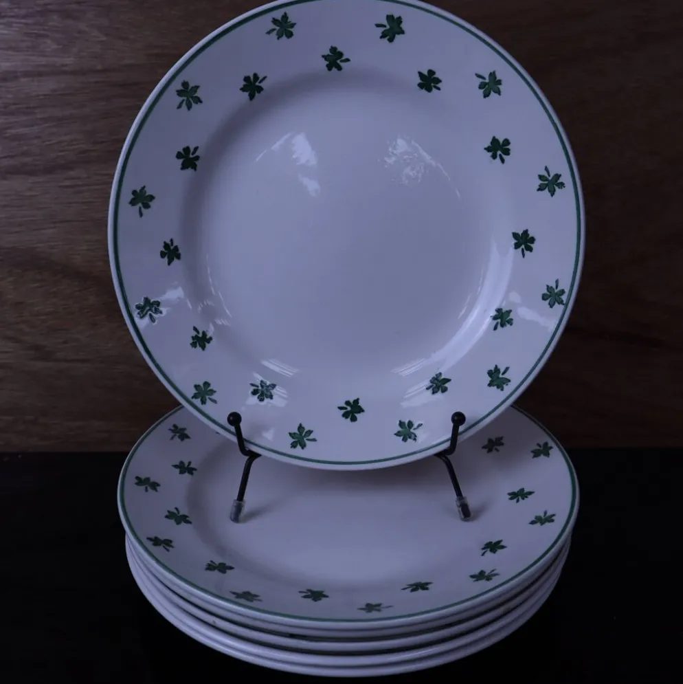 Lot de 6 assiettes plates 5200 Sarreguemines et Digoin Vintage