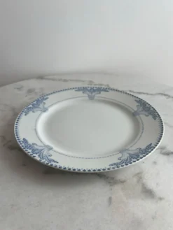Lot de 6 assiettes plates Service Windsor Creil et Montereau 24,5cm