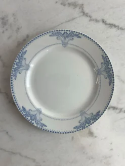 Lot de 6 assiettes plates Service Windsor Creil et Montereau 24,5cm