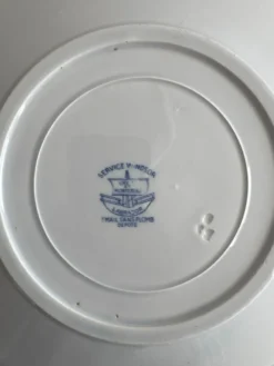 Lot de 11 assiettes plates Service Windsor Creil et Montereau 24,5cm