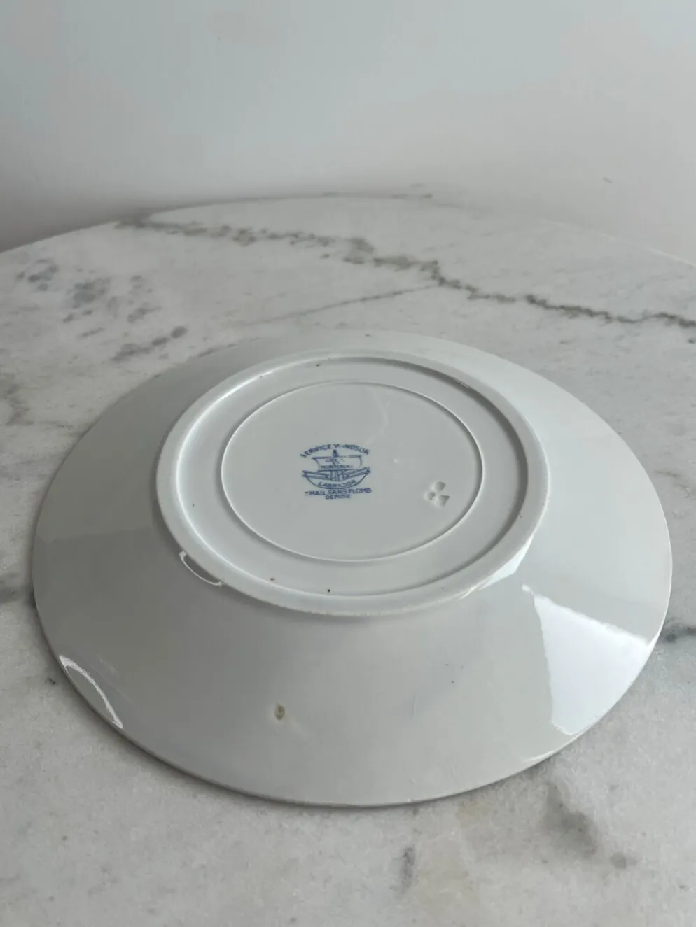Lot de 11 assiettes plates Service Windsor Creil et Montereau 24,5cm