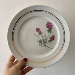Lot de 6 assiettes plates vintage - Moulin des Loups