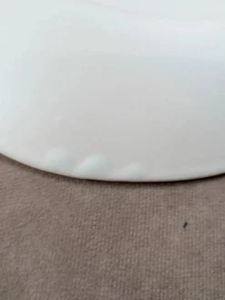 Lot de 6 assiettes plates vintage Niderviller style Capron Vallauris