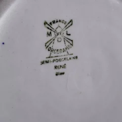 Lot de 8 assiettes plates vintage dépareillées
