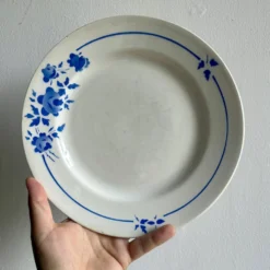 Lot de 8 assiettes plates vintage dépareillées