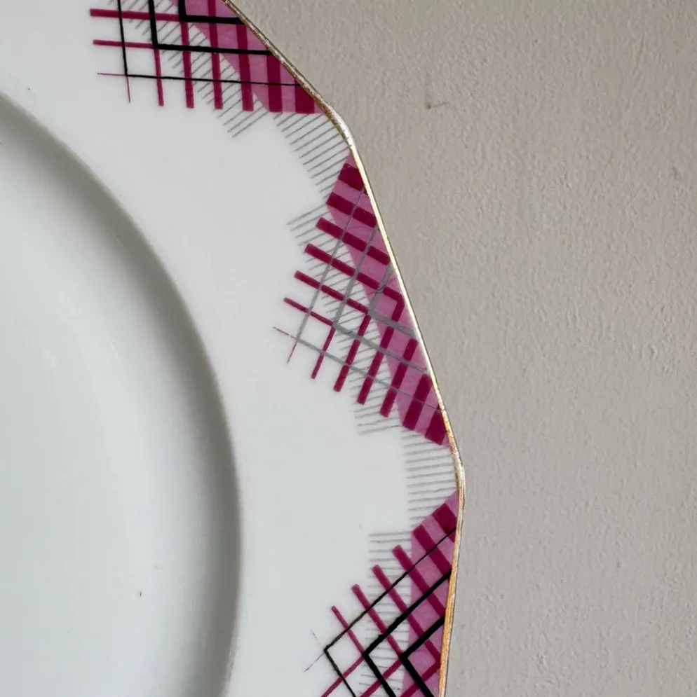 Lot de 4 assiettes plates vintage en porcelaine de Limoges