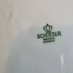 Lot de 10 assiettes plates vintage, Scherzer Bavaria