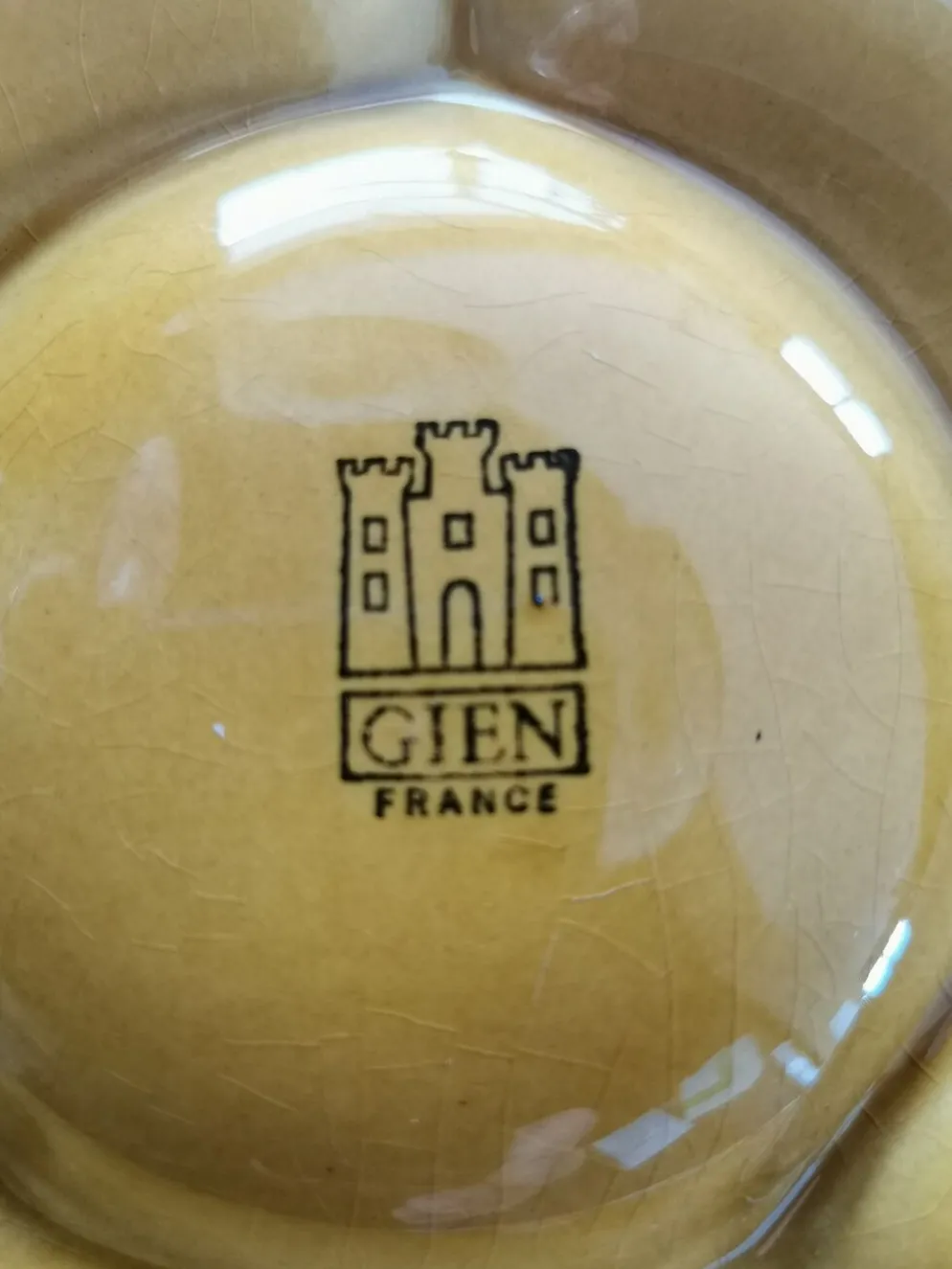 Lot de 6 assiettes rondes à compartiments Gien France