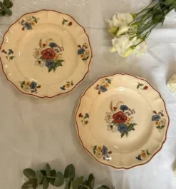 Lot de 2 assiettes Sarreguemines