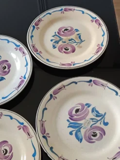 lot de 5 assiettes 1930 signées Marcel Goupy