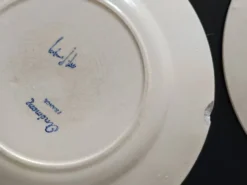 lot de 5 assiettes 1930 signées Marcel Goupy