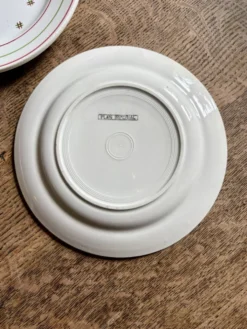 Lot de 6 assiettes vintage à dessert dépareillées (L7)