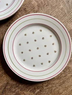 Lot de 6 assiettes vintage à dessert dépareillées (L7)
