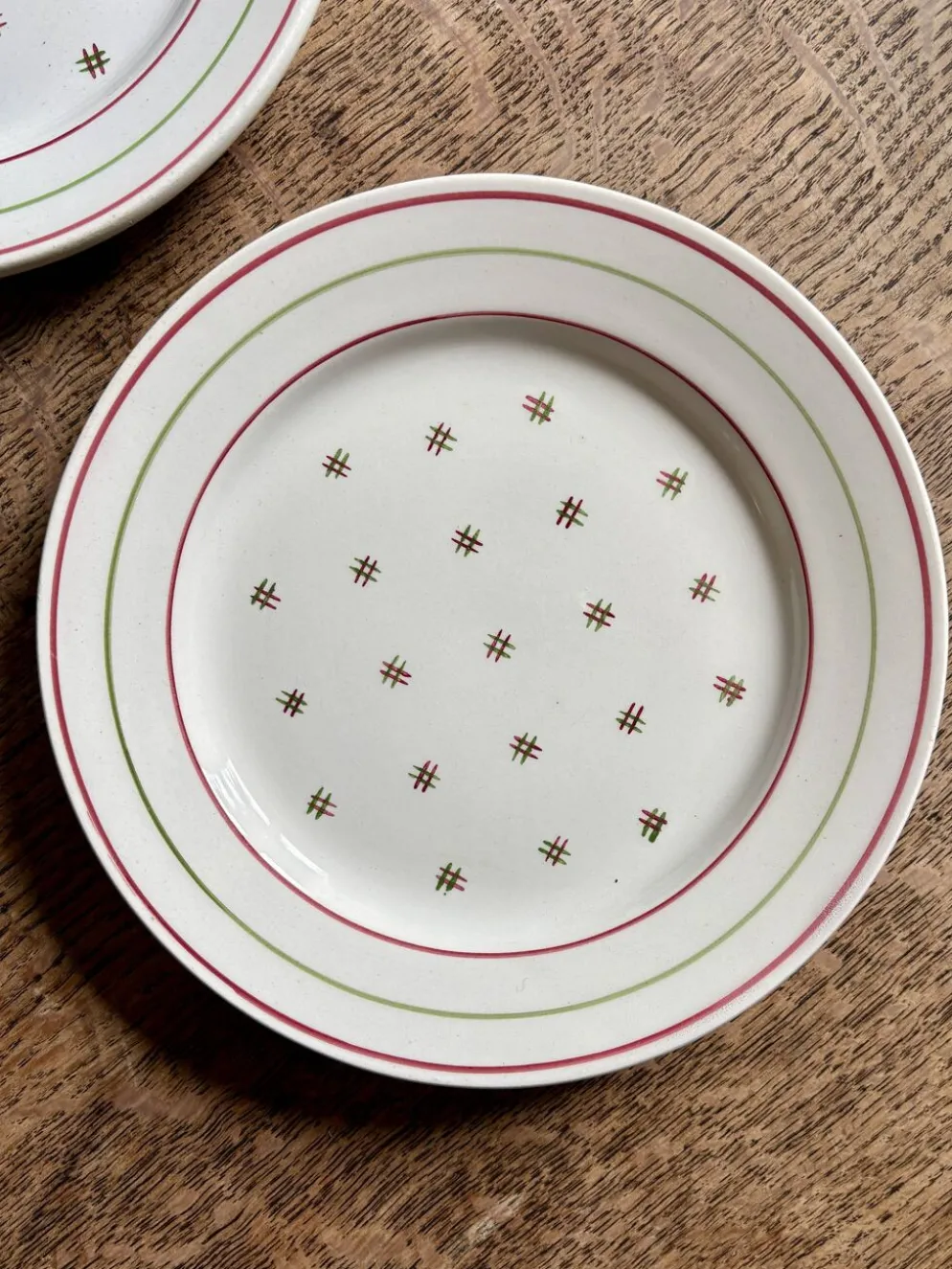 Lot de 6 assiettes vintage à dessert dépareillées (L7)