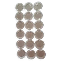 lot de 18 assiettes vintage duralex en verre grise la parisienne