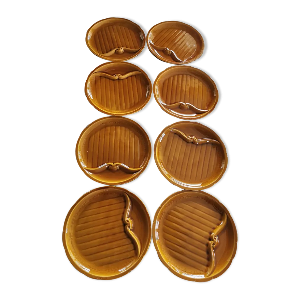Lot de 8 assiettes Vintage Gien France