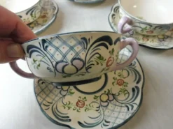 Lot de bols à soupe, décor Georg Schmider Zeller, Dekor Favorite
