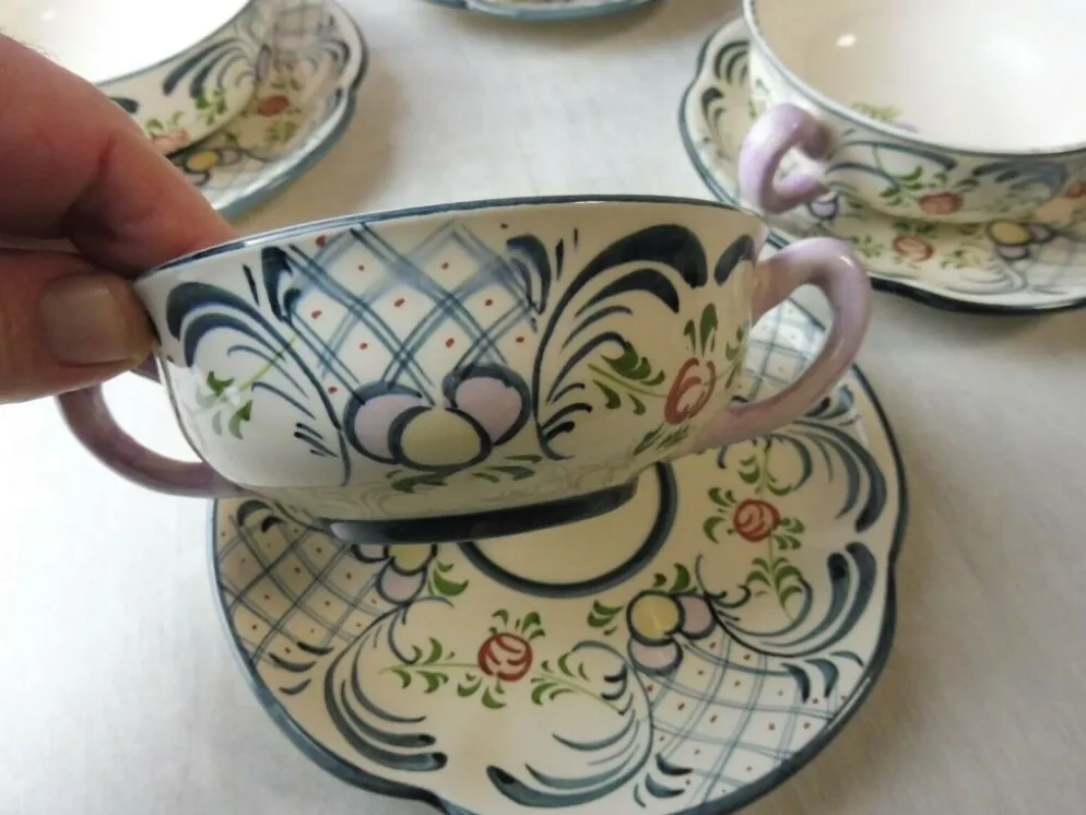 Lot de bols à soupe, décor Georg Schmider Zeller, Dekor Favorite