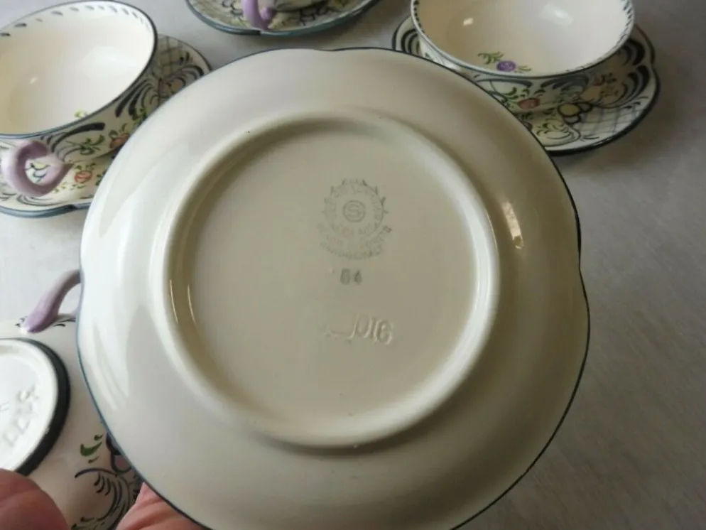 Lot de bols à soupe, décor Georg Schmider Zeller, Dekor Favorite