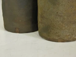 Lot de 3 BOUTEILLES anciennes en GRES de Ger