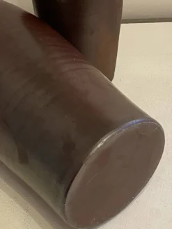 Lot de 3 bouteilles en céramique