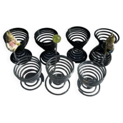 Lot de 7 cocotiers diabolo métal design