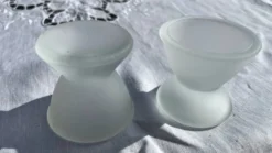 Lot de 3 cocotiers en verre