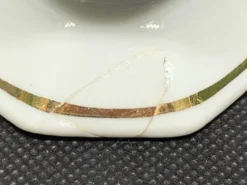 Lot de 6 coquetiers ancien Limoges décorés or main Faillet