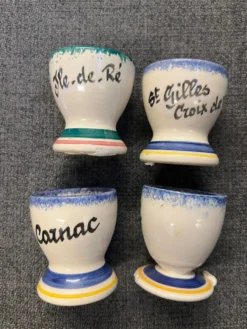 Lot de coquetiers artisanaux