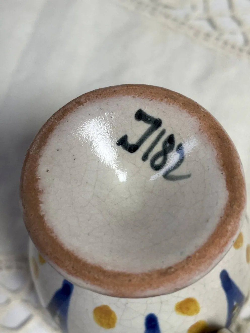 Lot de 3 coquetiers décor fait main J 182