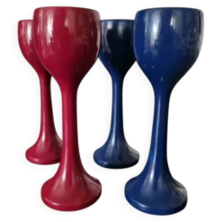 Lot de 4 coquetiers en bois