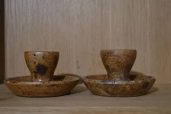 Lot de 2 coquetiers en grès